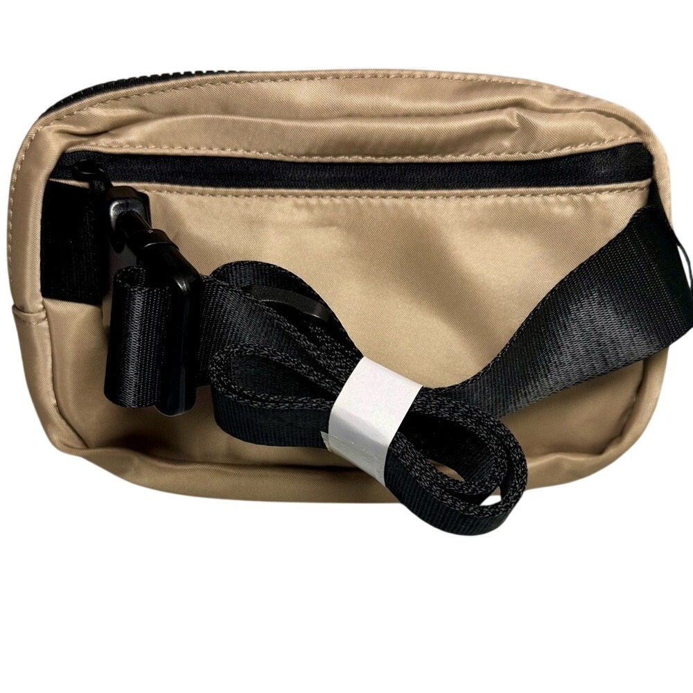 Fanny‎ Pack Bag New with tag Tan Fluffy front with multiple pockets